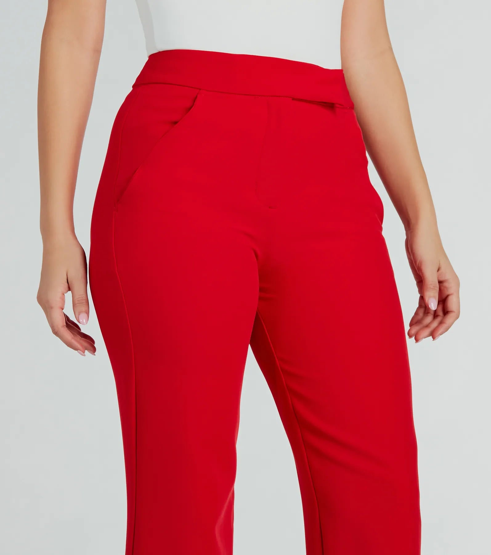 Perfectly Chic High Waist Straight-Leg Trouser Pants - Image 12