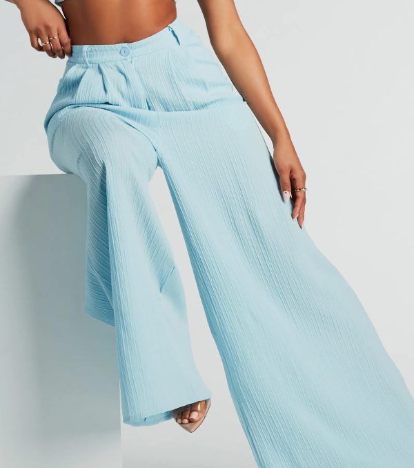 Endless Vacay High Rise Wide-Leg Trouser Pants - Image 9