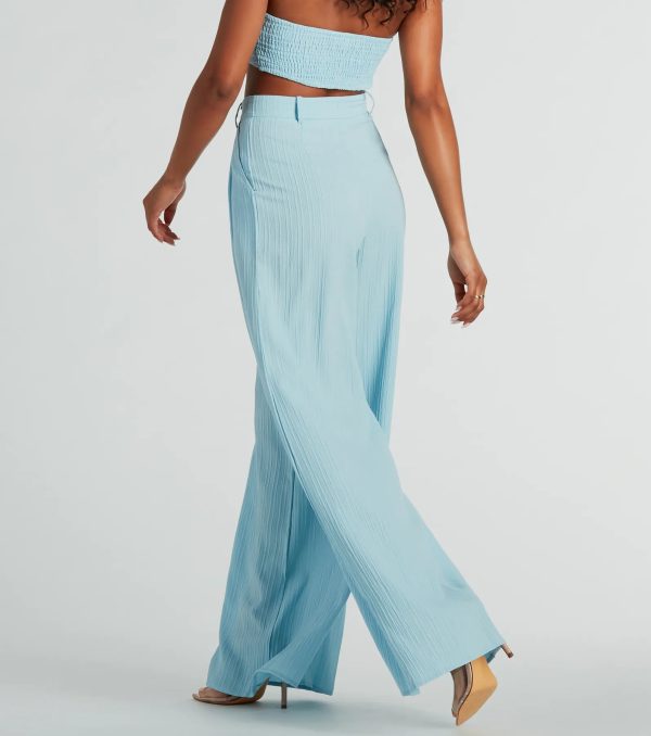 Endless Vacay High Rise Wide-Leg Trouser Pants - Image 10
