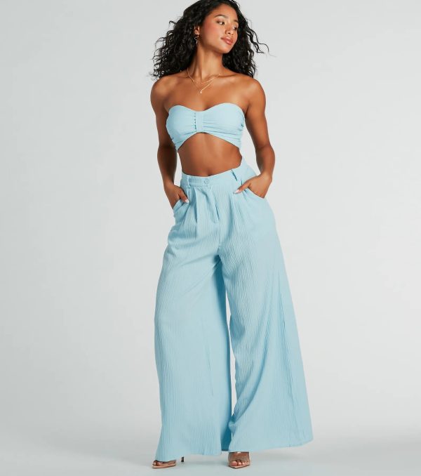Endless Vacay High Rise Wide-Leg Trouser Pants - Image 11