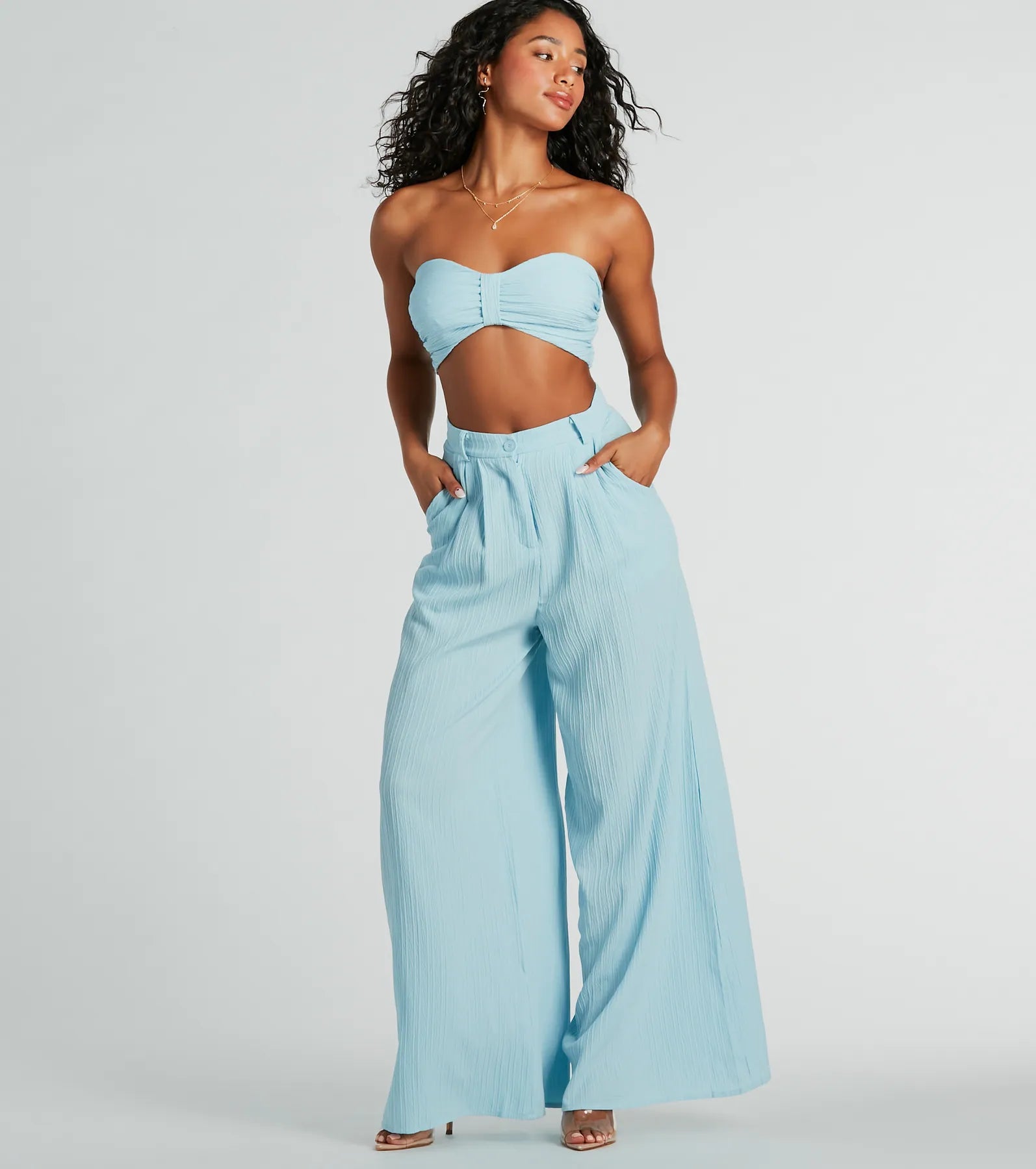 Endless Vacay High Rise Wide-Leg Trouser Pants - Image 11