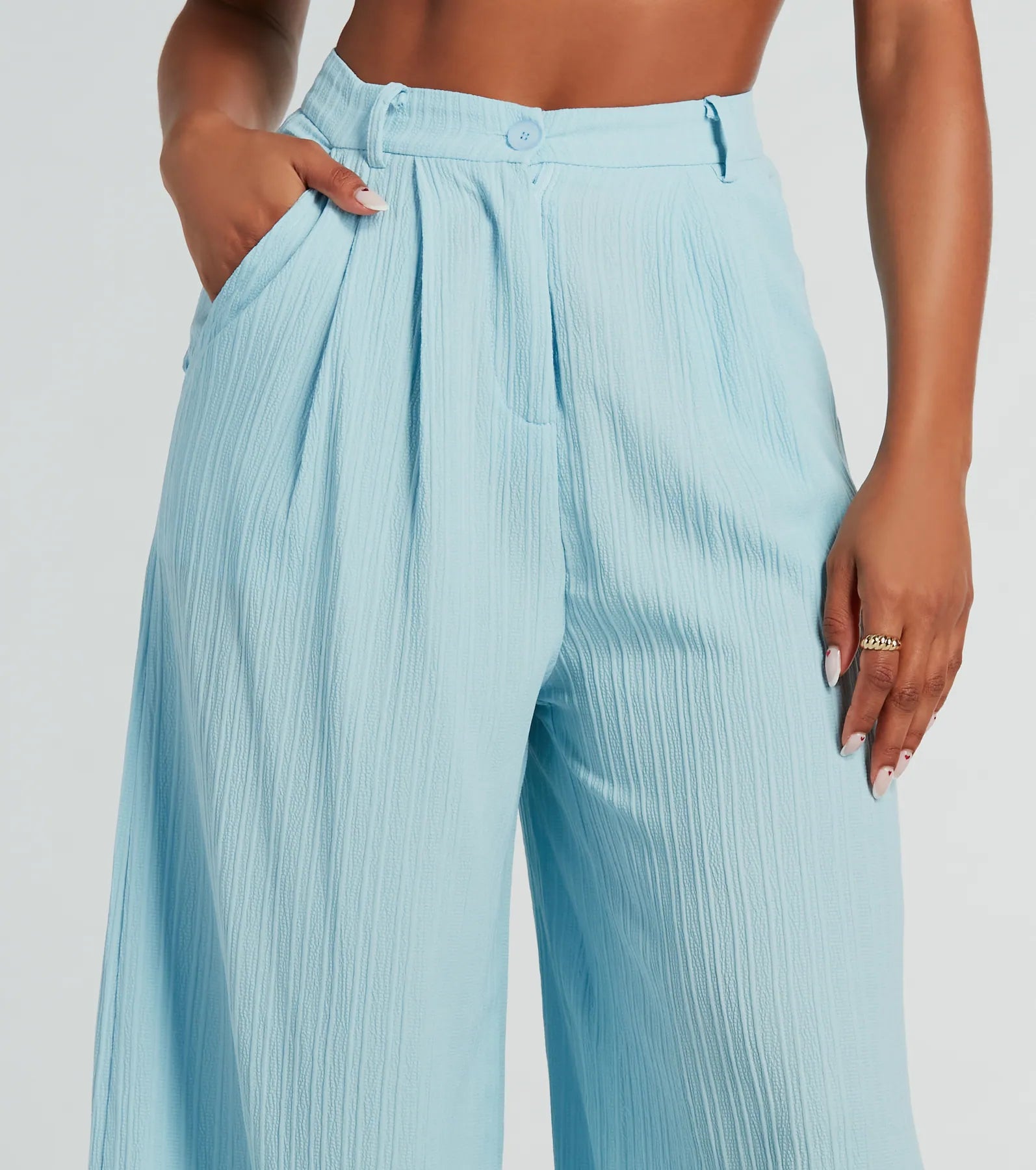 Endless Vacay High Rise Wide-Leg Trouser Pants - Image 12