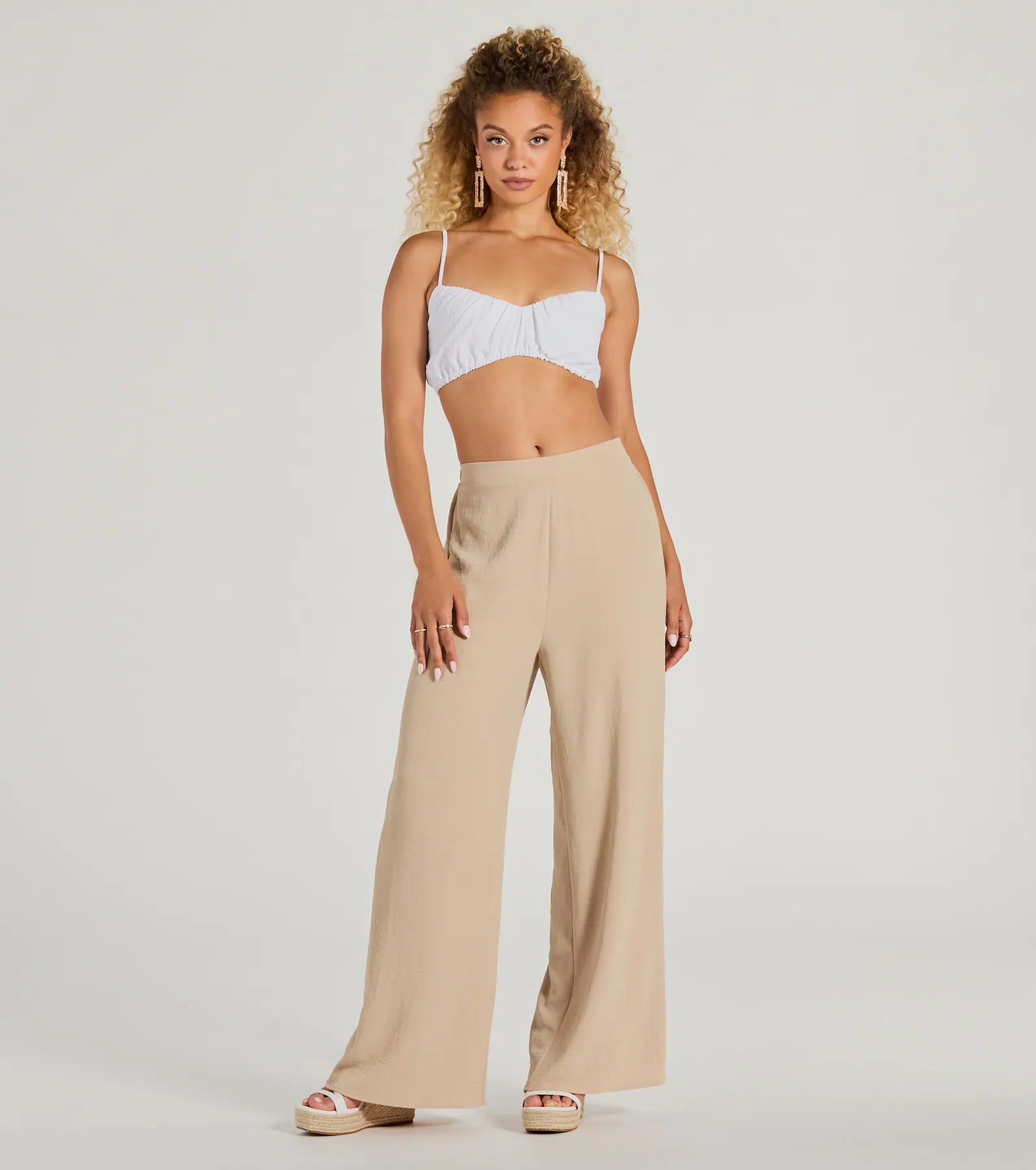Call The Shots High-Rise Wide-Leg Pants - Image 2