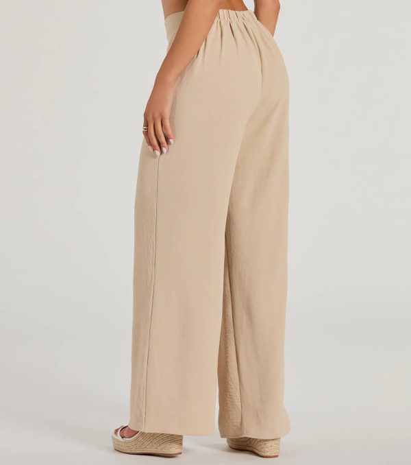 Call The Shots High-Rise Wide-Leg Pants - Image 3