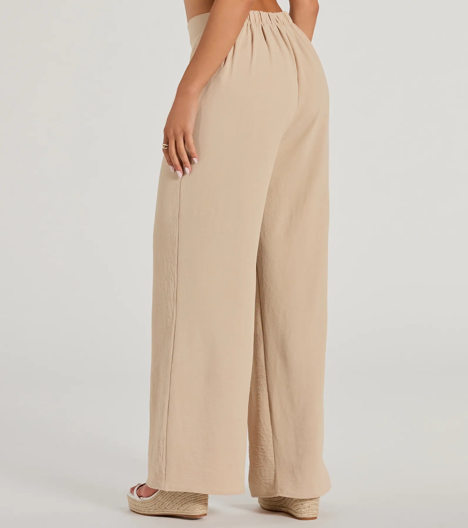 Call The Shots High-Rise Wide-Leg Pants - Image 3