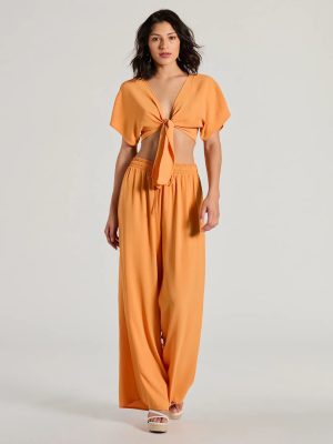 Flirty Match High-Rise Palazzo Pants