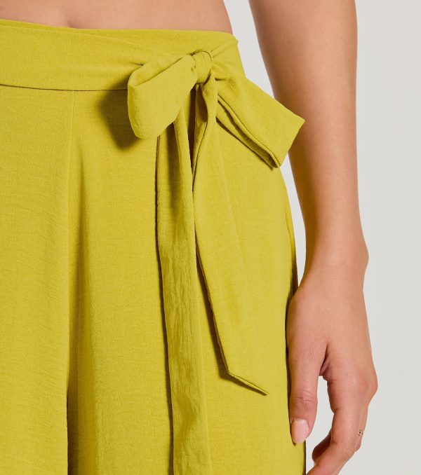 Coastal Style Woven Tie-Waist Wide-Leg Pants - Image 3