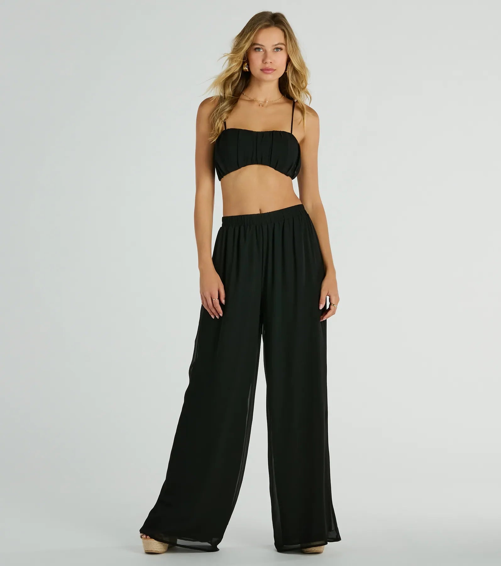 Gorgeous Allure Chiffon Palazzo Pants - Image 5