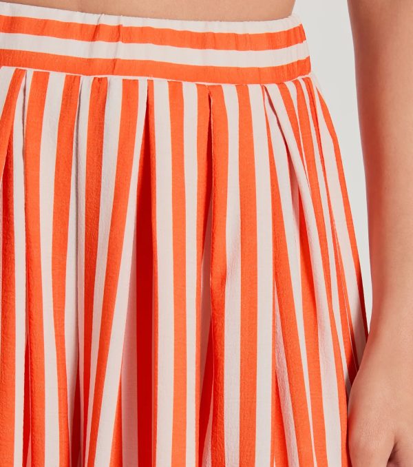 Festive Fun High-Rise Striped Palazzo Pants - Image 8