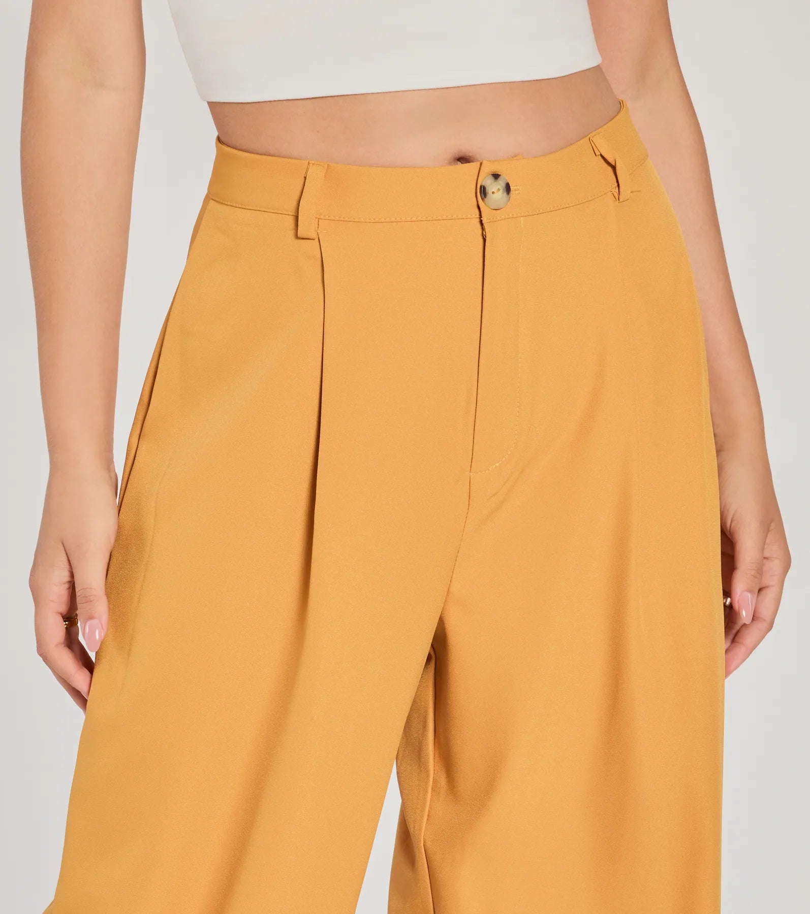 Posh Play High Rise Wide Leg Trouser Pants - Image 7
