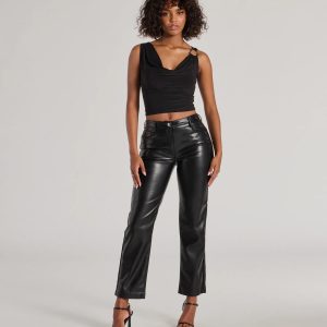 Ready For Glam Faux Leather Pants