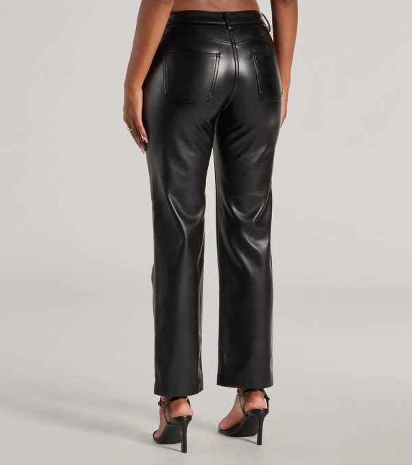 Ready For Glam Faux Leather Pants - Image 2
