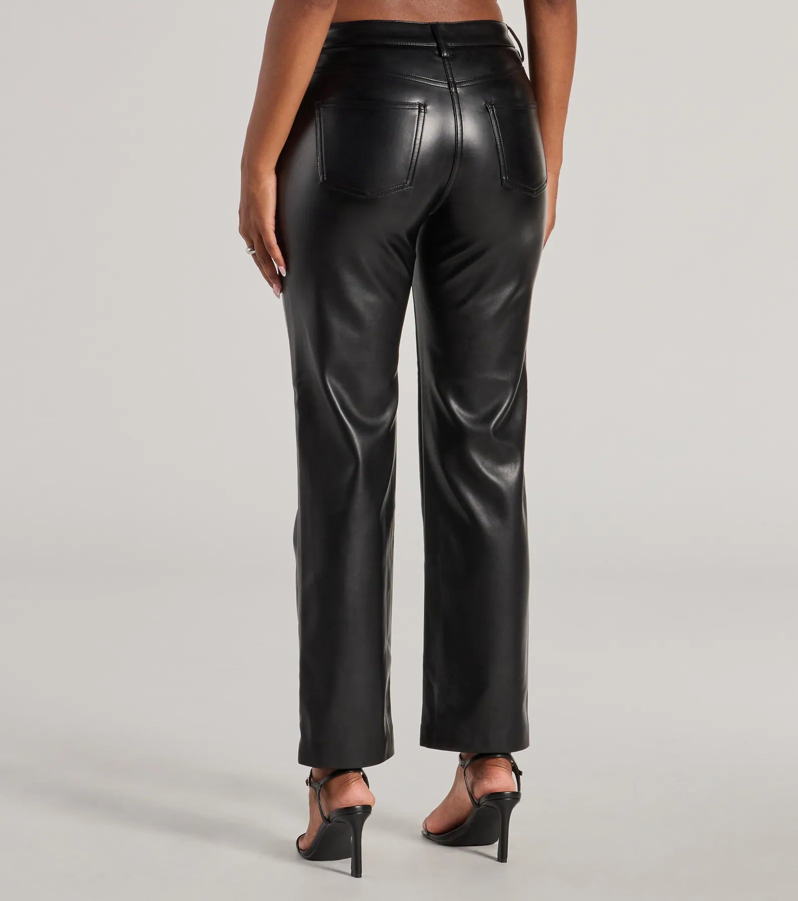 Ready For Glam Faux Leather Pants - Image 2
