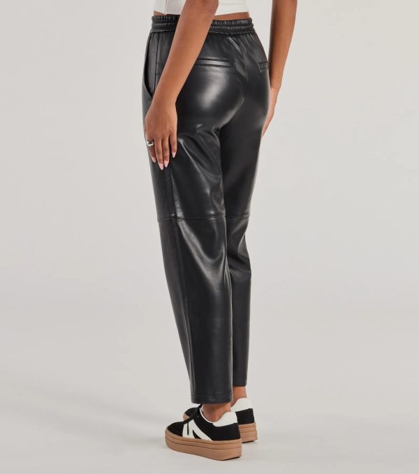 Rebel Chic Faux Leather Pants - Image 3