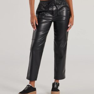 Rebel Chic Faux Leather Pants
