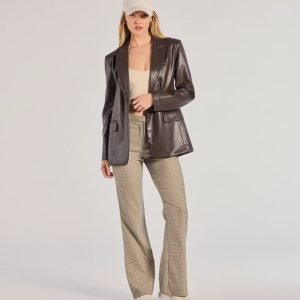 Checkered And Chic High-Waist Plaid Pants