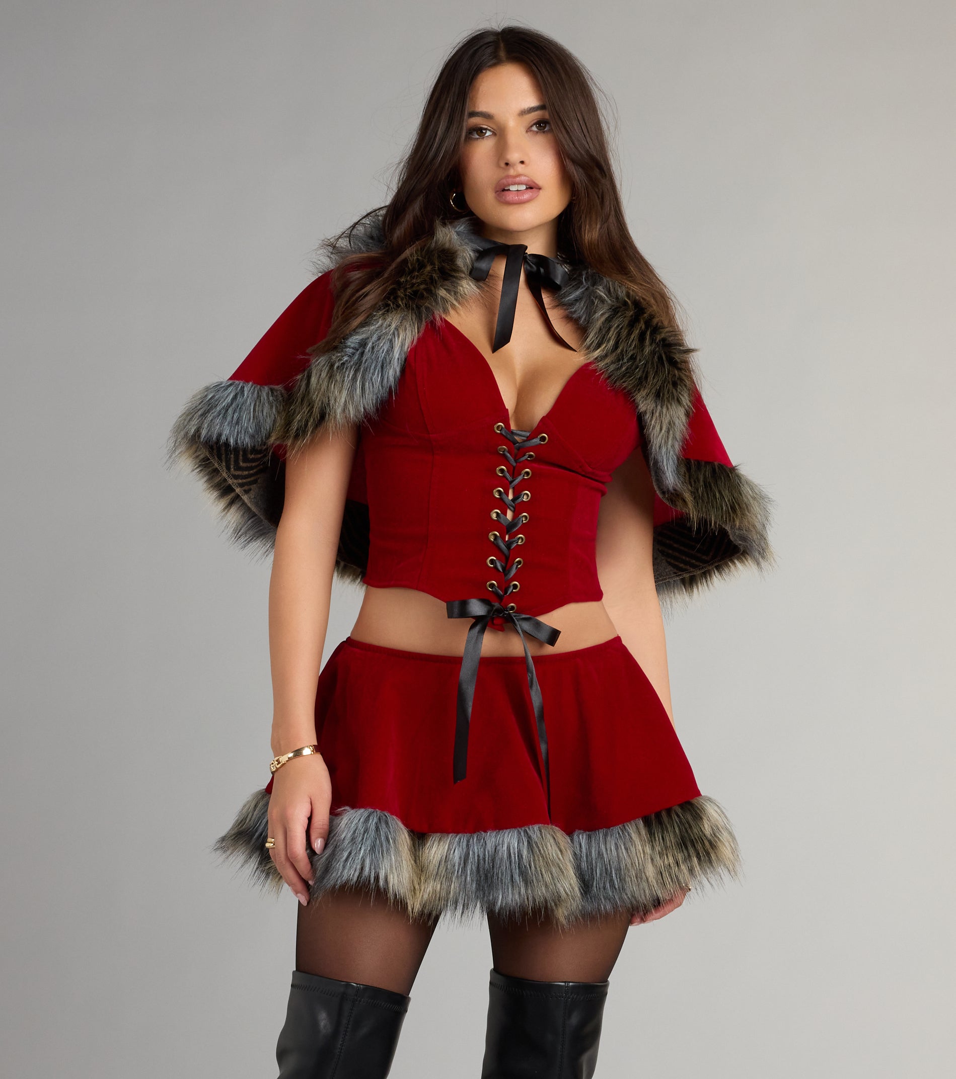 Little Red Mini Skort - Image 4
