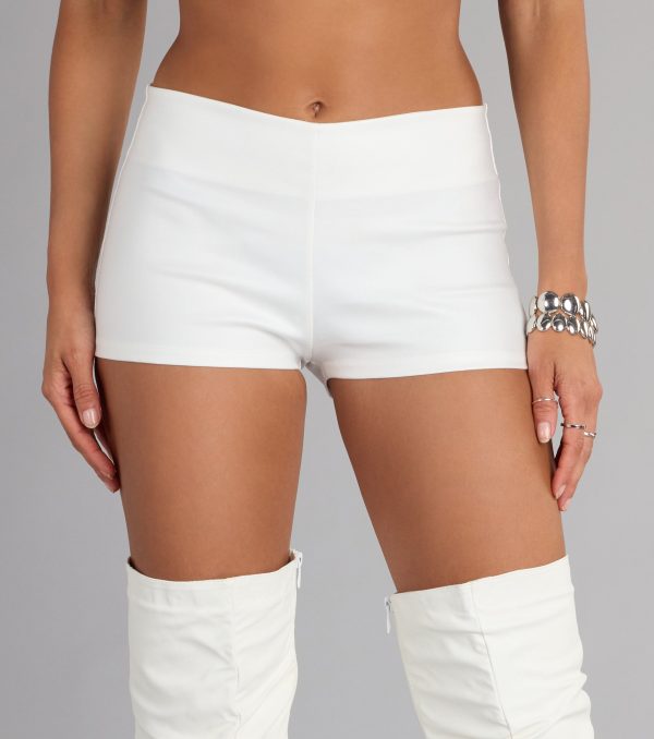Level Up Faux Leather Hot Shorts - Image 7