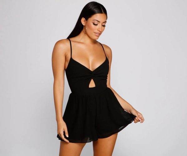 A Chic Look Twist-Front Romper - Image 13