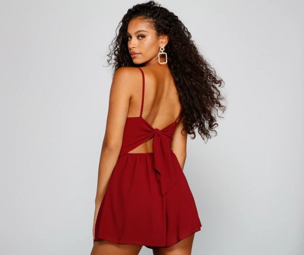 A Chic Look Twist-Front Romper - Image 6