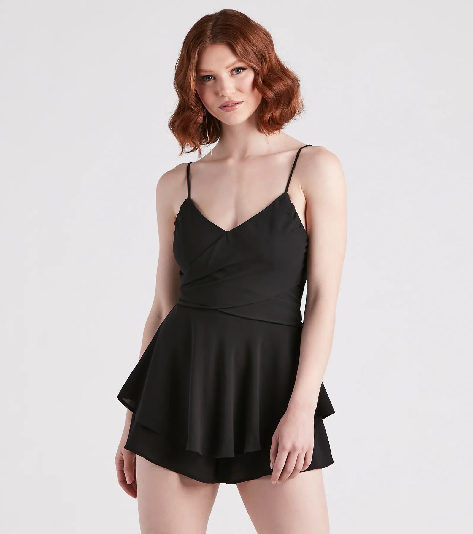 Aren't I Grand Crepe Chiffon Romper - Image 5