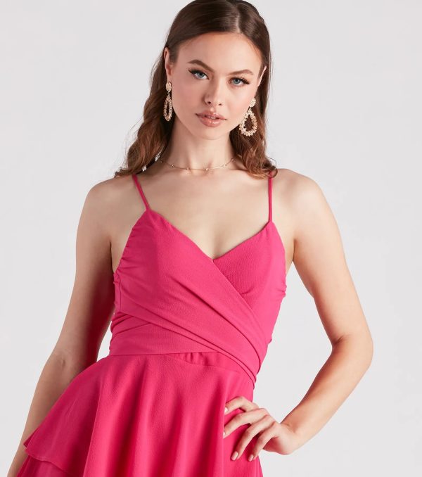 Aren't I Grand Crepe Chiffon Romper - Image 4