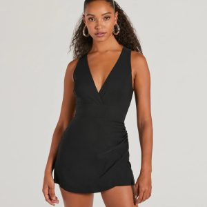 Fresh Summer Vibes Wrap-Front Romper