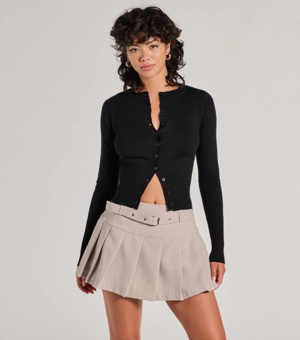 It-Girl Attitude Drop Waist Pleated Skort - Image 10