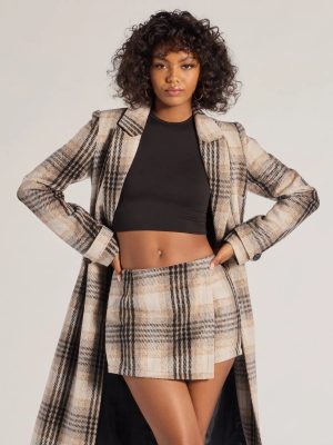 Classic Charm Plaid Wrap Skort