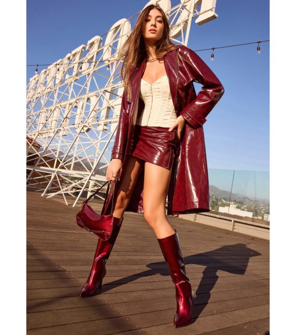 Chic Authority Faux Leather Skort - Image 6