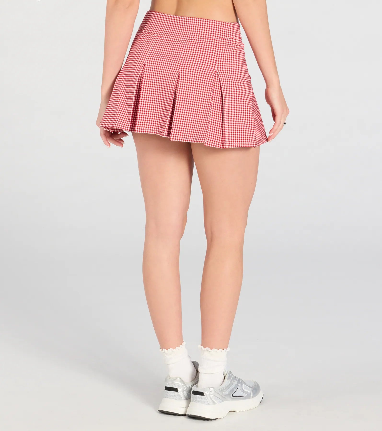 Absolute Darling Gingham Pleated Skort - Image 2