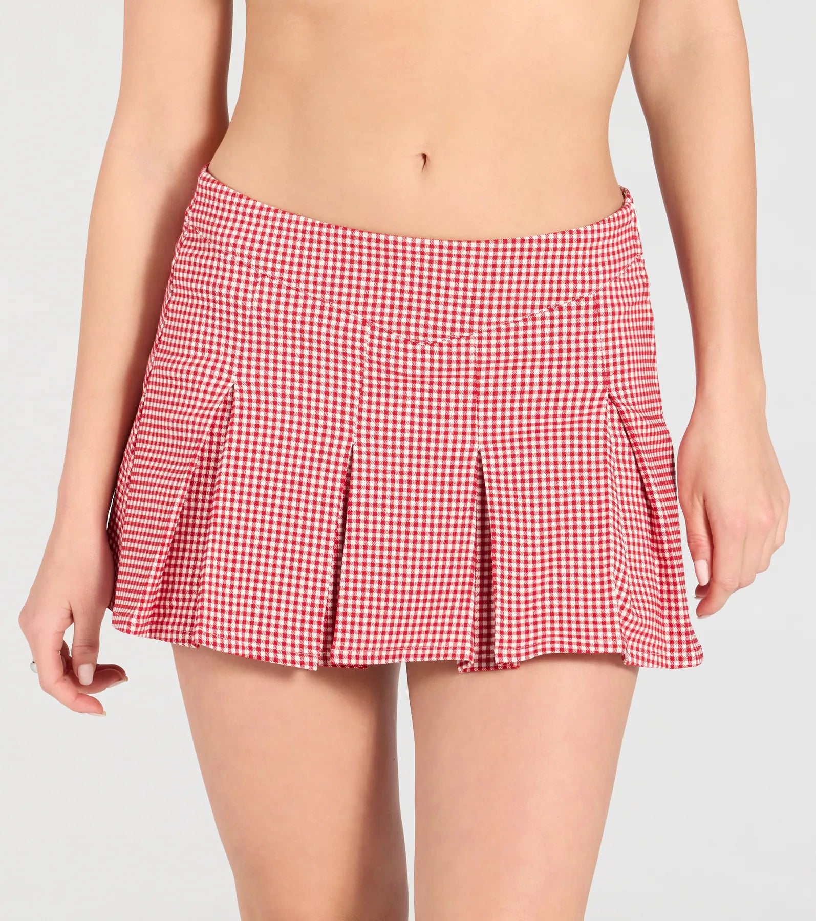 Absolute Darling Gingham Pleated Skort - Image 4