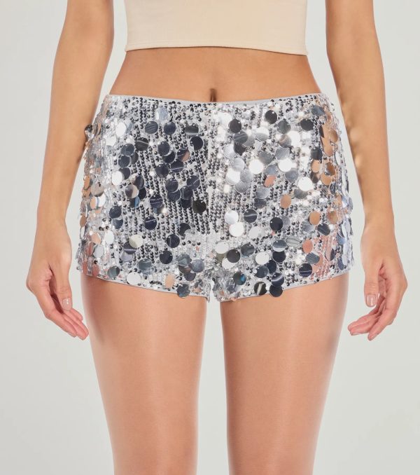 Time To Celebrate Sequin Hot Shorts - Image 3