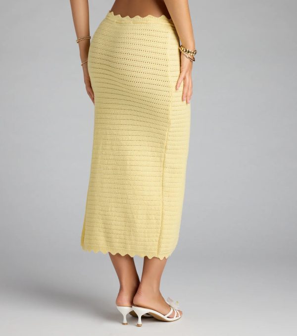 Sweet Like Summer Crochet Maxi Skirt - Image 2