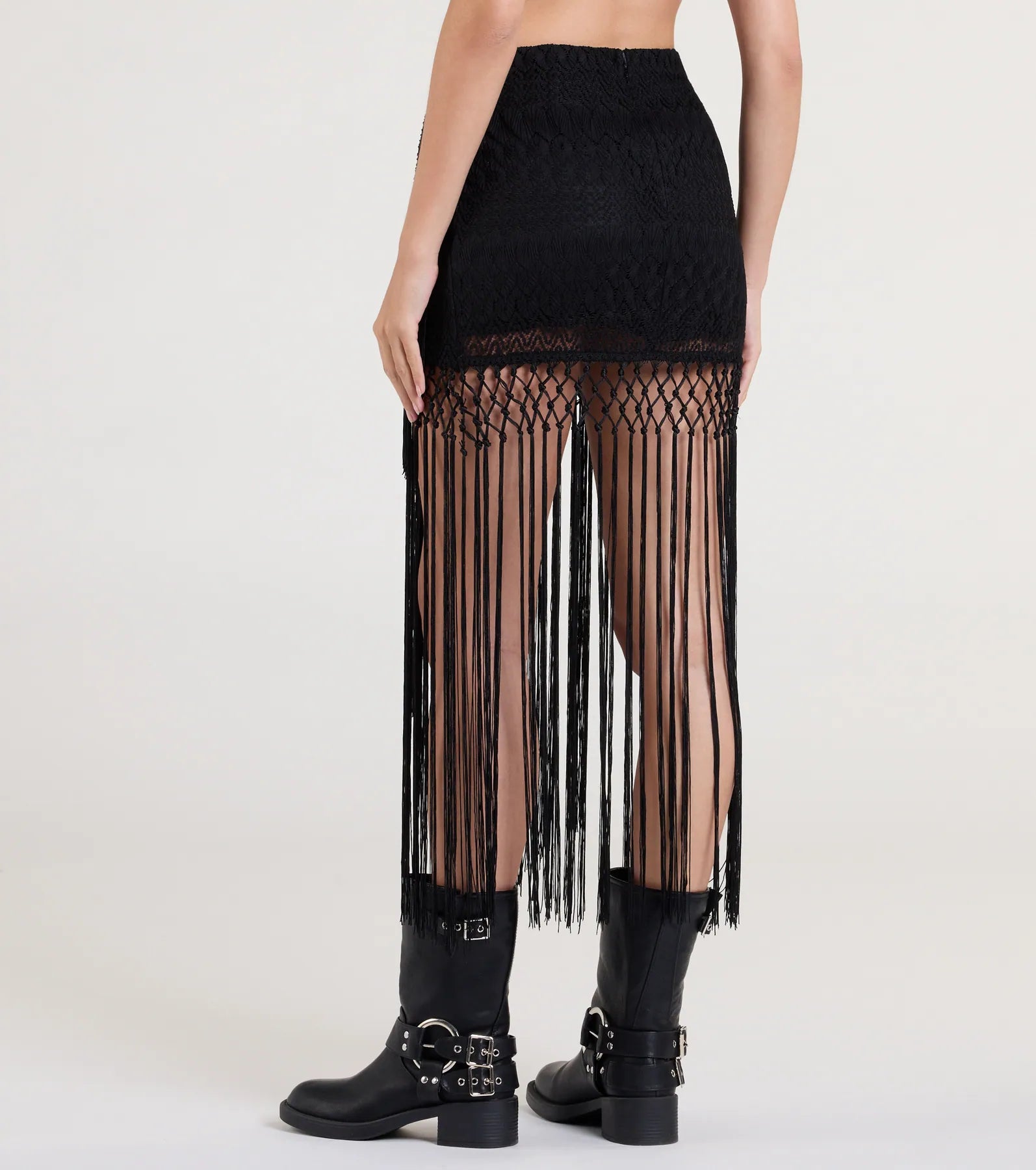 Iconic Getaway Tie-Waist Wrap Fringe Skirt - Image 6