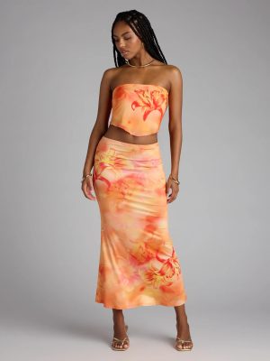 Perfect Symphony Floral Maxi Skirt