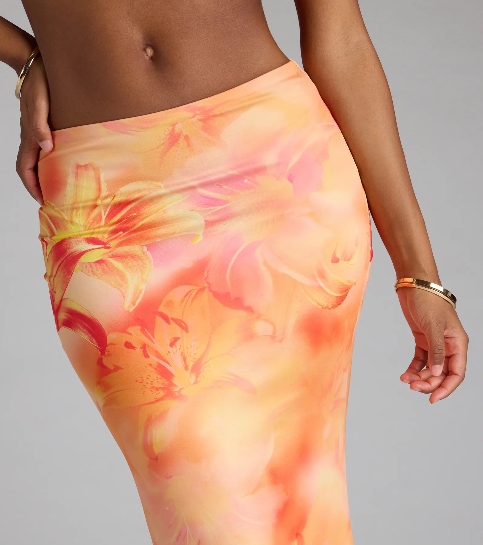 Perfect Symphony Floral Maxi Skirt - Image 3