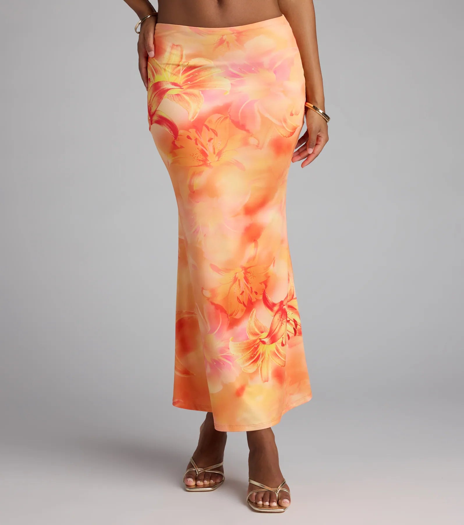 Perfect Symphony Floral Maxi Skirt - Image 4