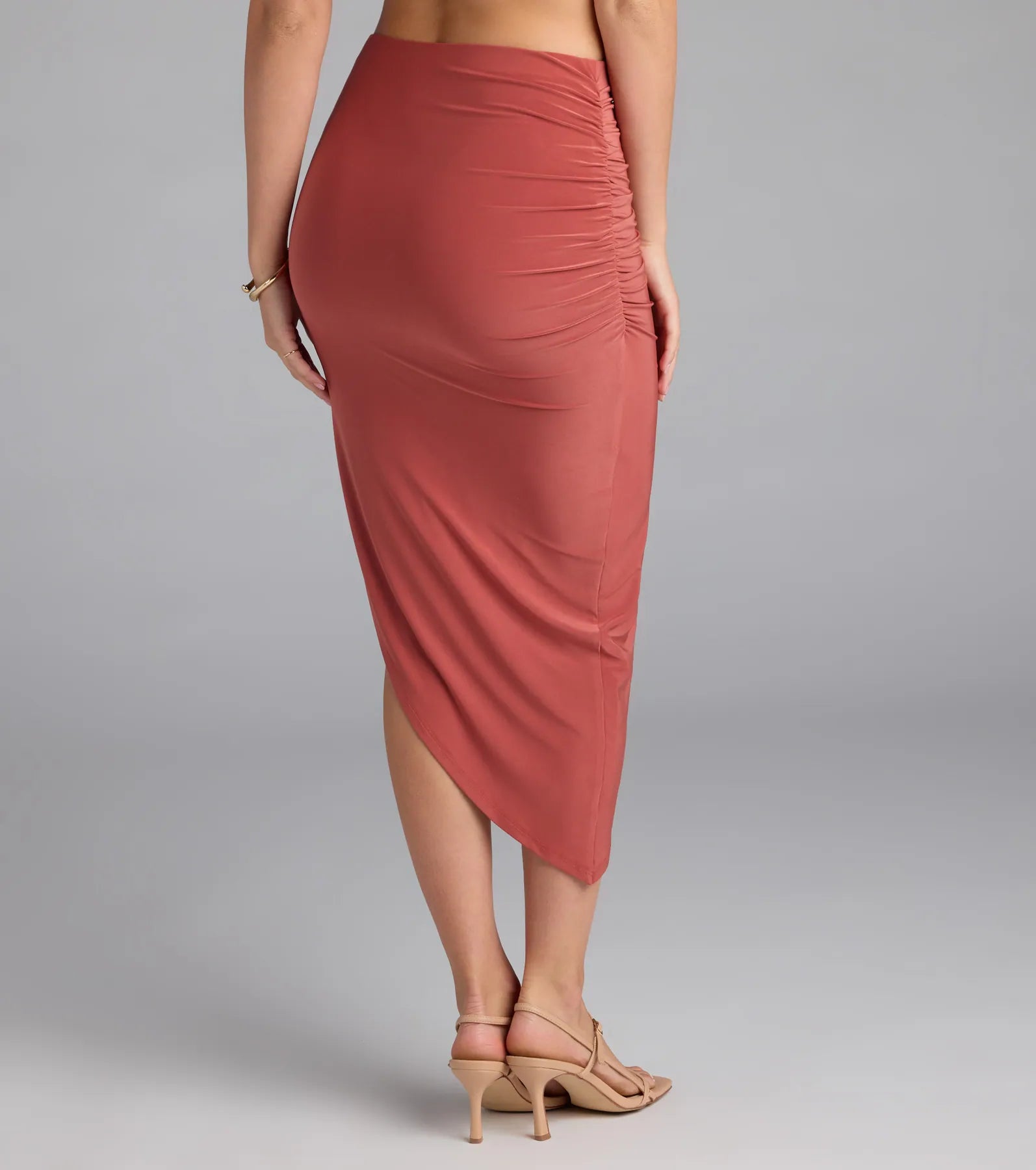 Always Happy Hour High-Rise Slit Midi Skirt - Image 2