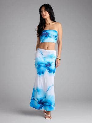 Bold Muse Floral Print Maxi Skirt