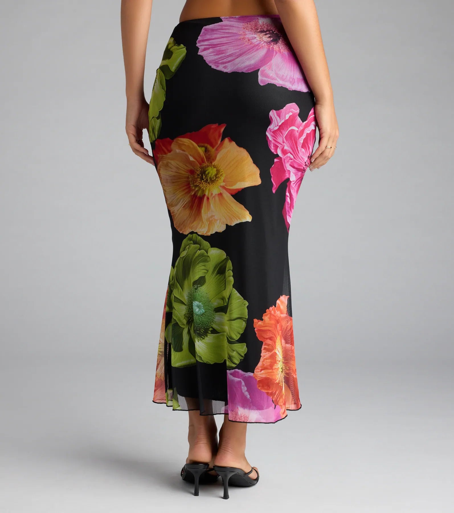 Island Muse Tropical Floral Maxi Skirt - Image 2