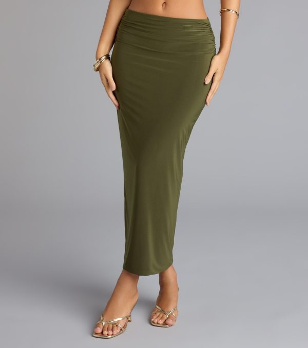 Bold Simplicity Bodycon Maxi Skirt - Image 4