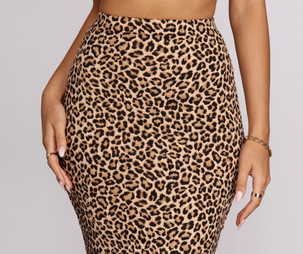 Lush Pencil Midi Skirt - Image 4