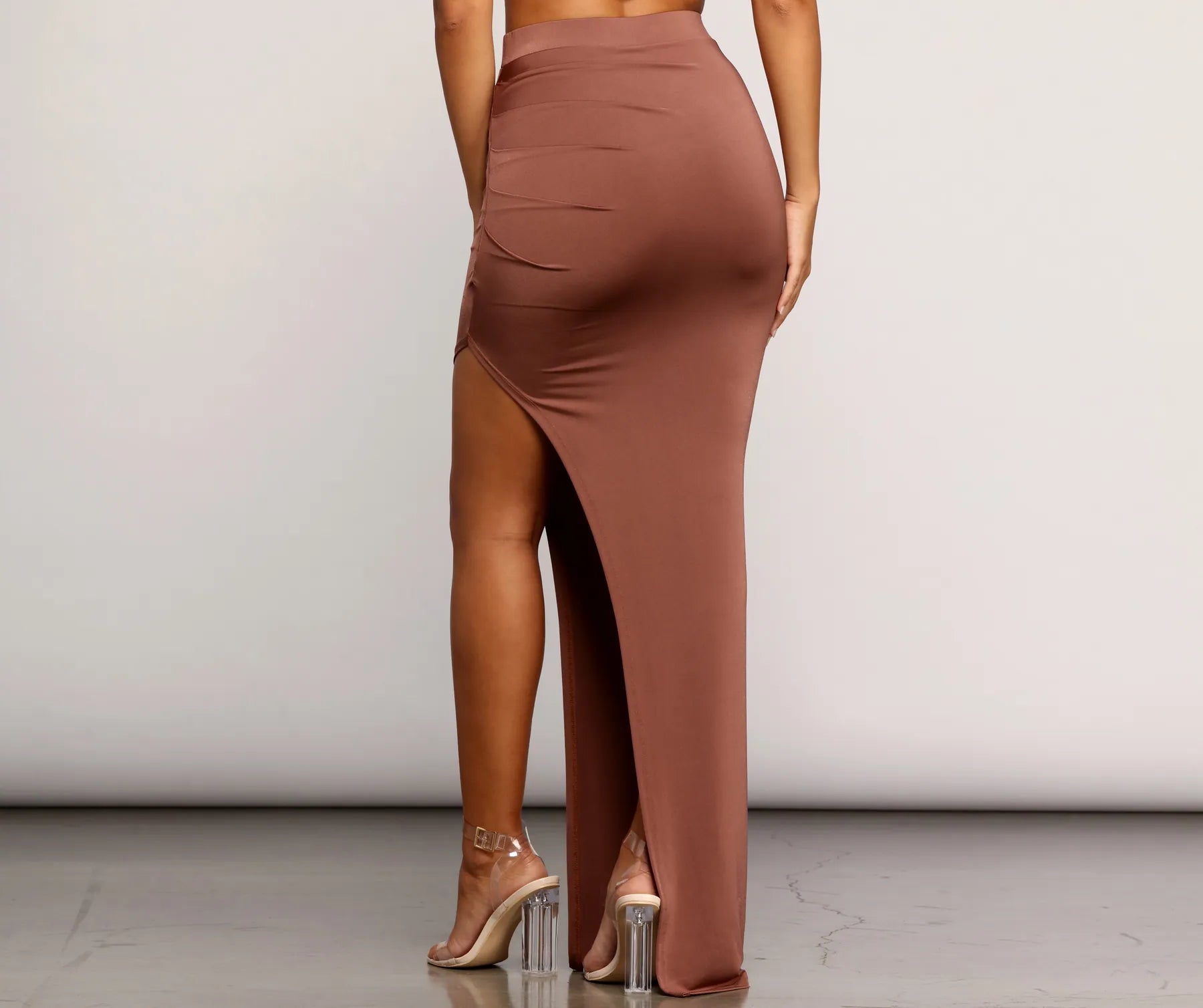 On Ice Asymmetrical Maxi Skirt - Image 4