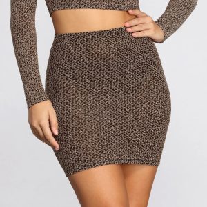 Glitz And Shimmer Mini Skirt