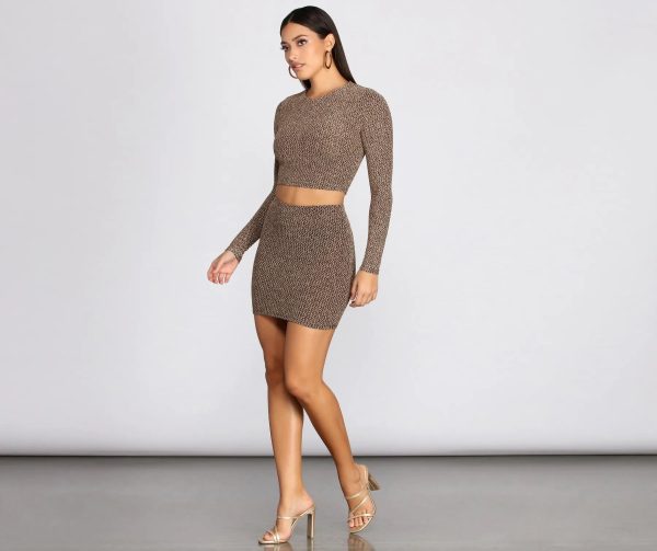 Glitz And Shimmer Mini Skirt - Image 5