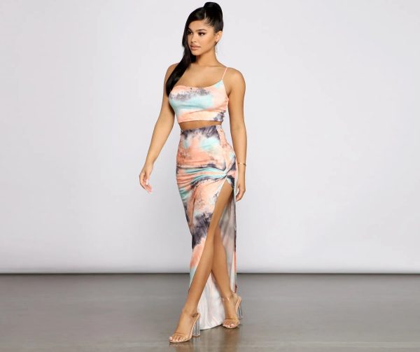 Trendsetting Stunner Tie-Dye Maxi Skirt - Image 2