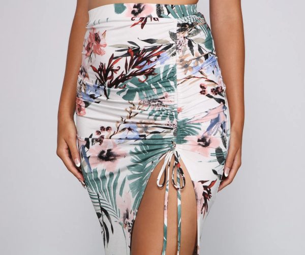 Vacay Beauty Floral Maxi Skirt - Image 4
