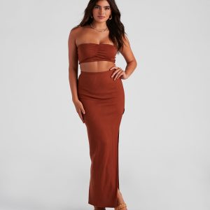 So Stunning Asymmetrical Maxi Skirt