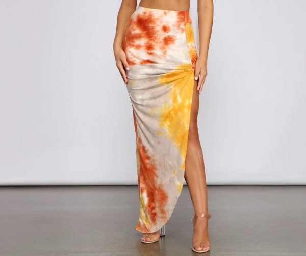Golden Hour Tie-Dye Maxi Skirt - Image 10